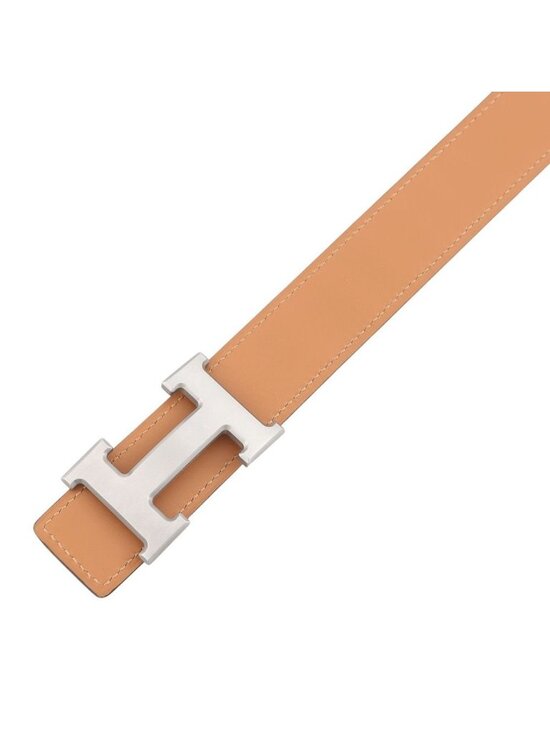 Hermes Belt Constance Dark Brown Matte Silver Porosus Leather 60 main image 8